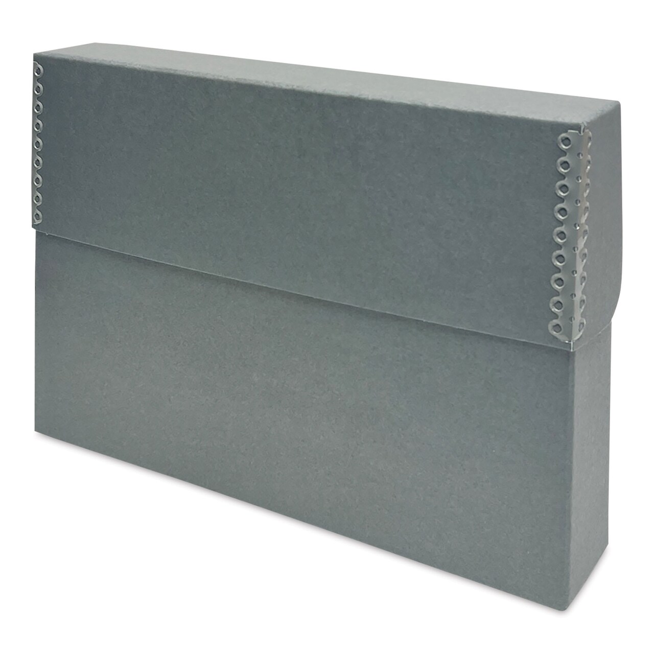Lineco Archival Document Storage Case - Blue Gray, 15-1/2" x 10-1/2" x 2-1/2"
